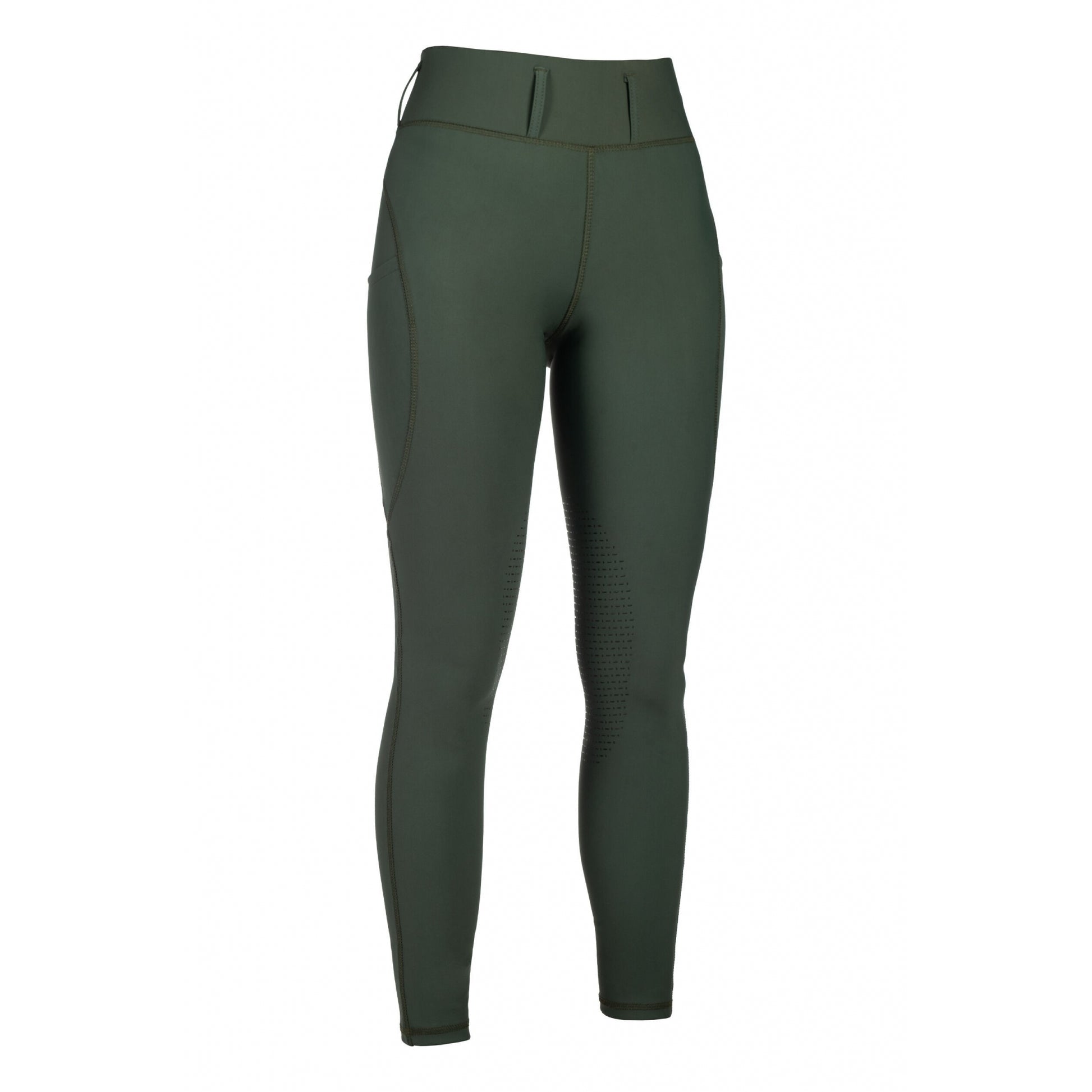 HKM Ladies Jil High Waist Sil. Knee Patch Riding Leggings