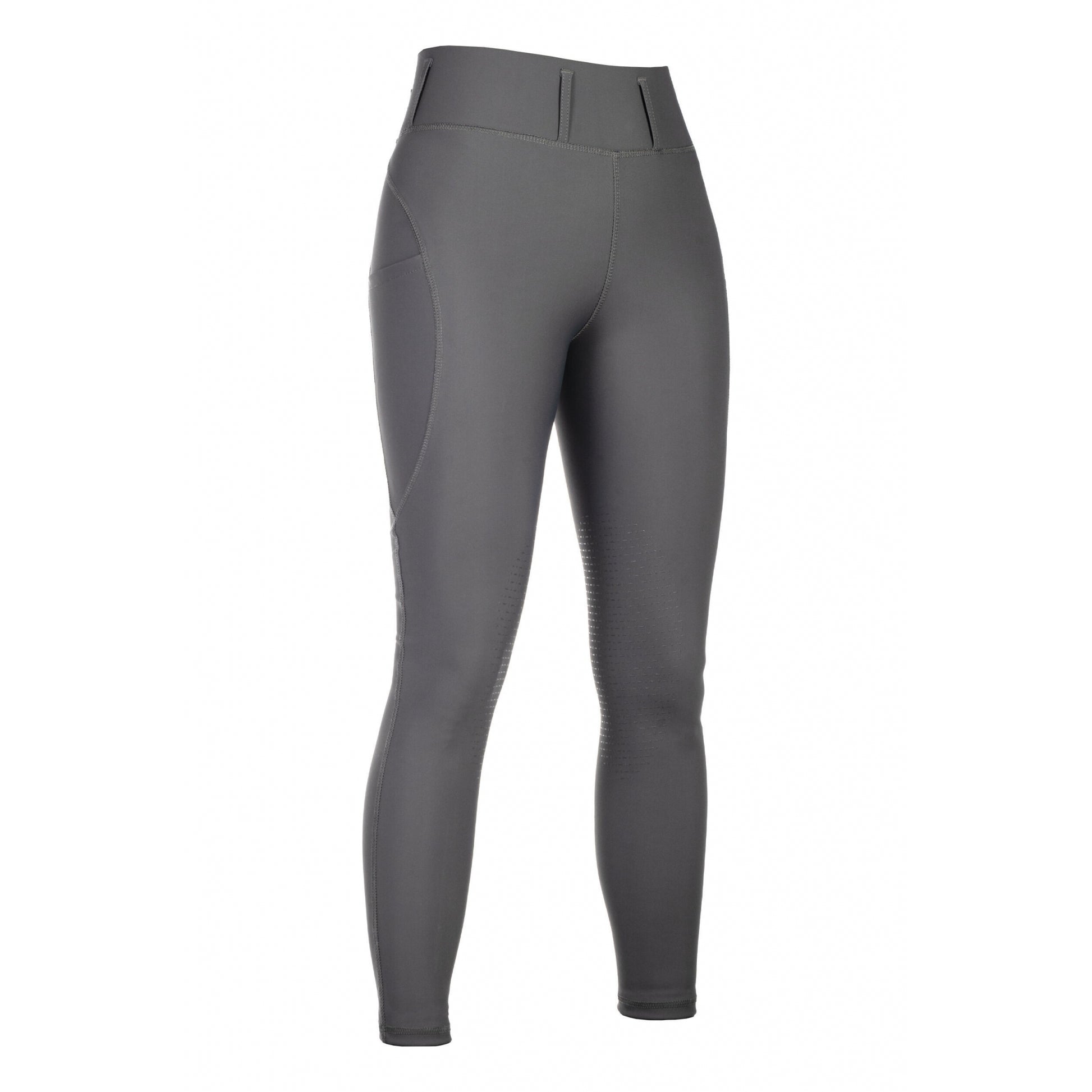 HKM Ladies Jil High Waist Sil. Knee Patch Riding Leggings