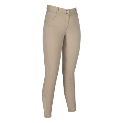HKM Ladies Ari Mid Rise Knee Patch Riding Breeches