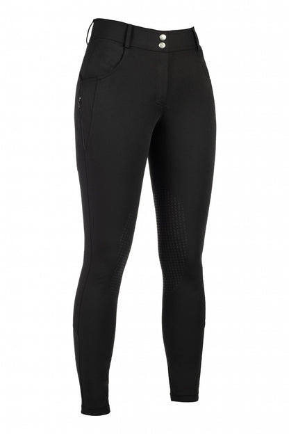 HKM Ladies Ari Mid Rise Knee Patch Riding Breeches