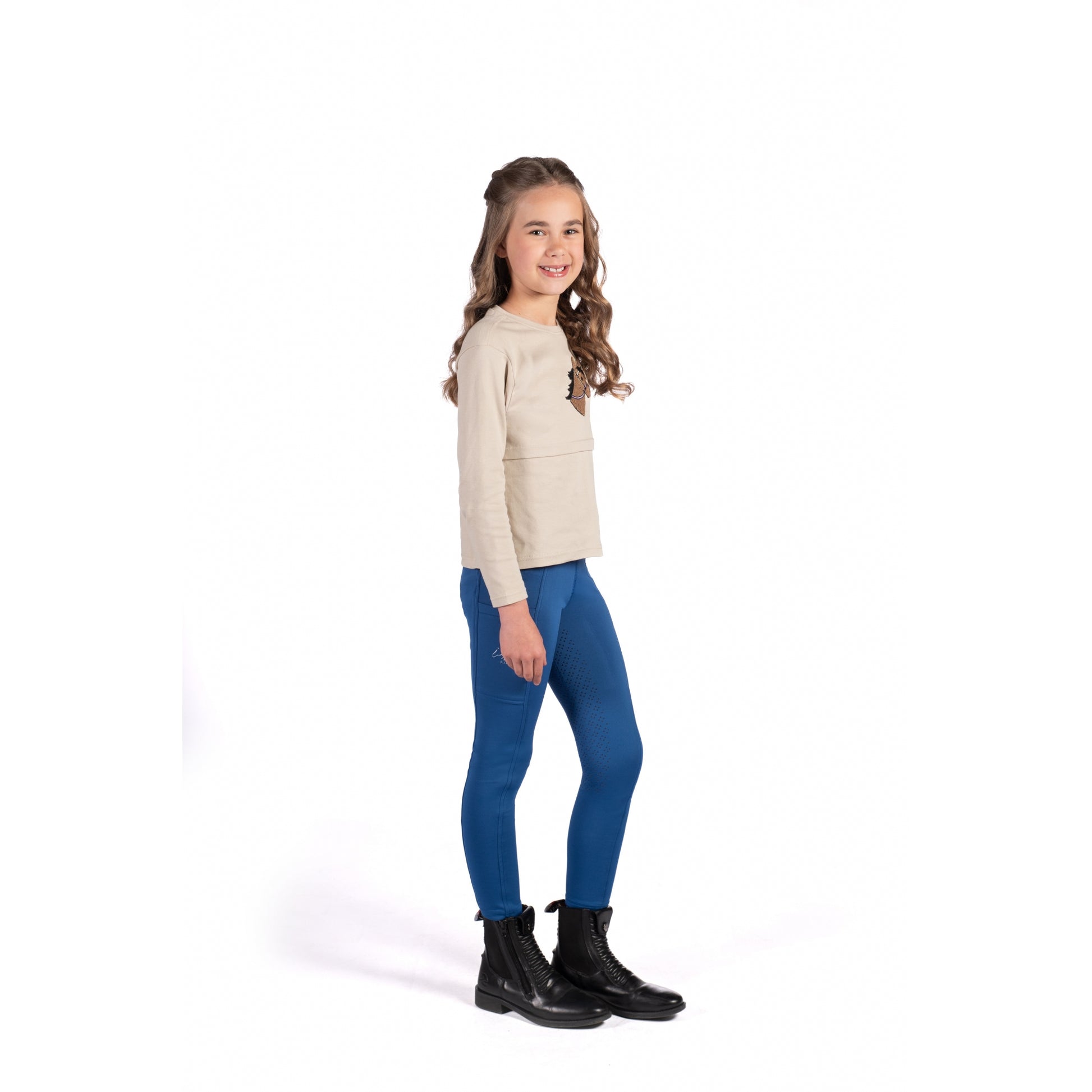 HKM Kids Lana II- Style Silicone Full Seat Riding Leggings