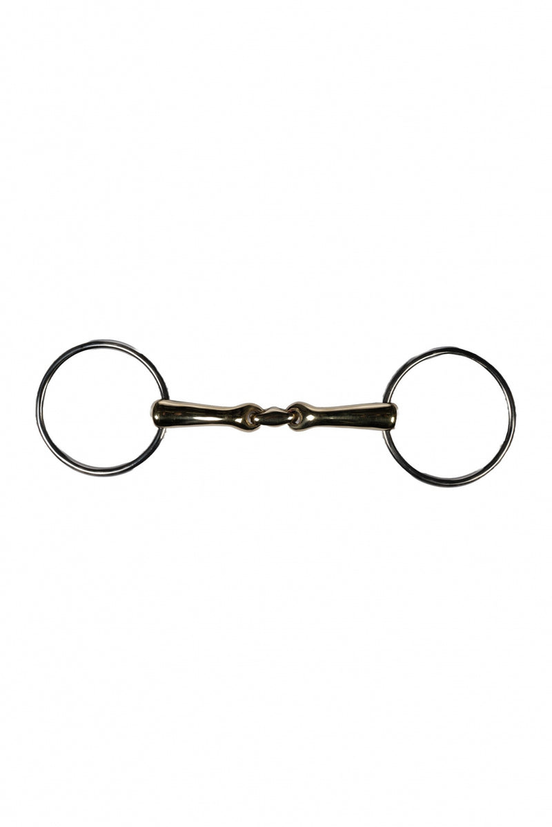 HKM 14mm High Curve Loose Ring Snaffle + Lozenge