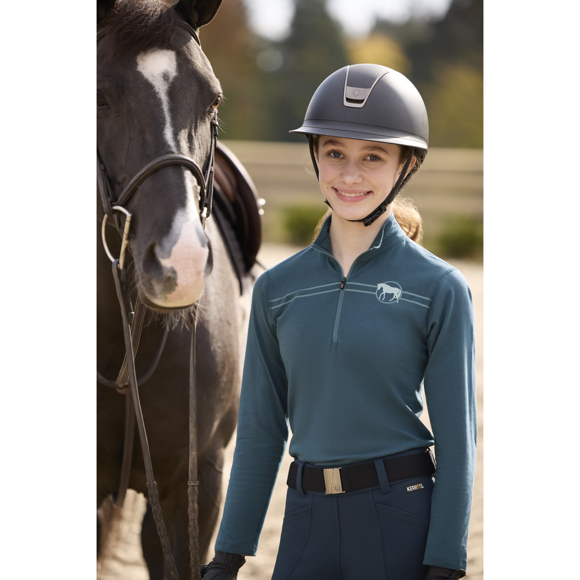 Kerrits Kids Equi Rhythm Lite Quarter Zip Top