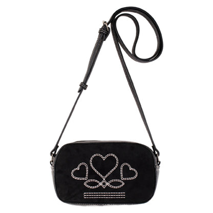 Justin Ladies Camera Bag with Heart Stitching