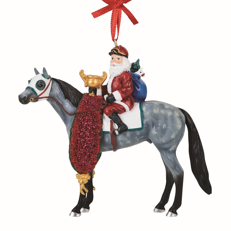 Breyer 2026 Santa Ornament - Off to the Races