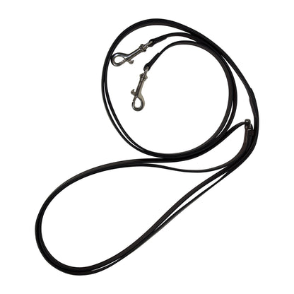 Huntley Equestrian Sedgwick Leather Draw Reins With Snap Ends
