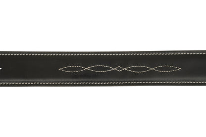 Huntley Equestrian Ladies Fancy Stitched 1.5" Wide Belt