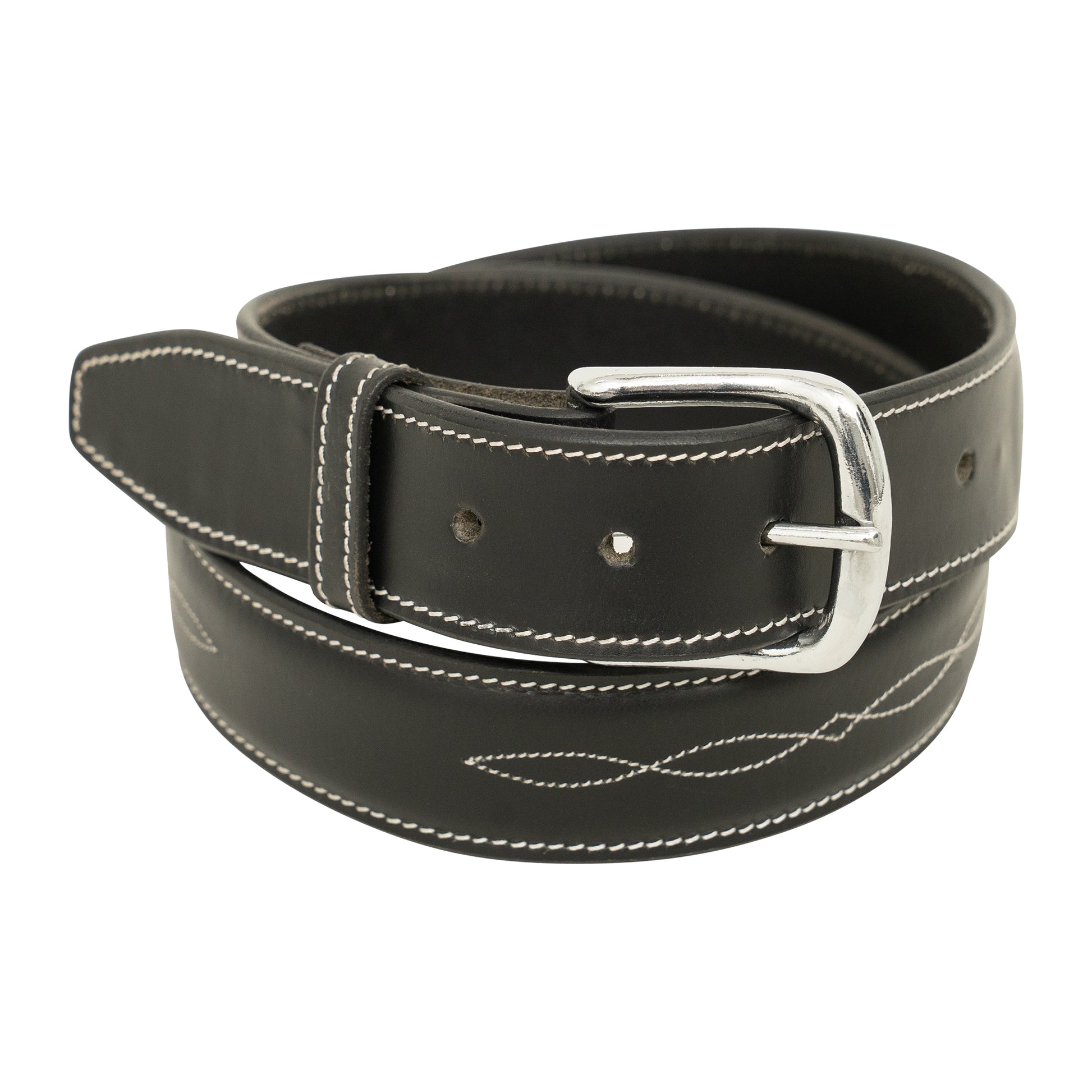 Huntley Equestrian Ladies Fancy Stitched 1.5" Wide Belt