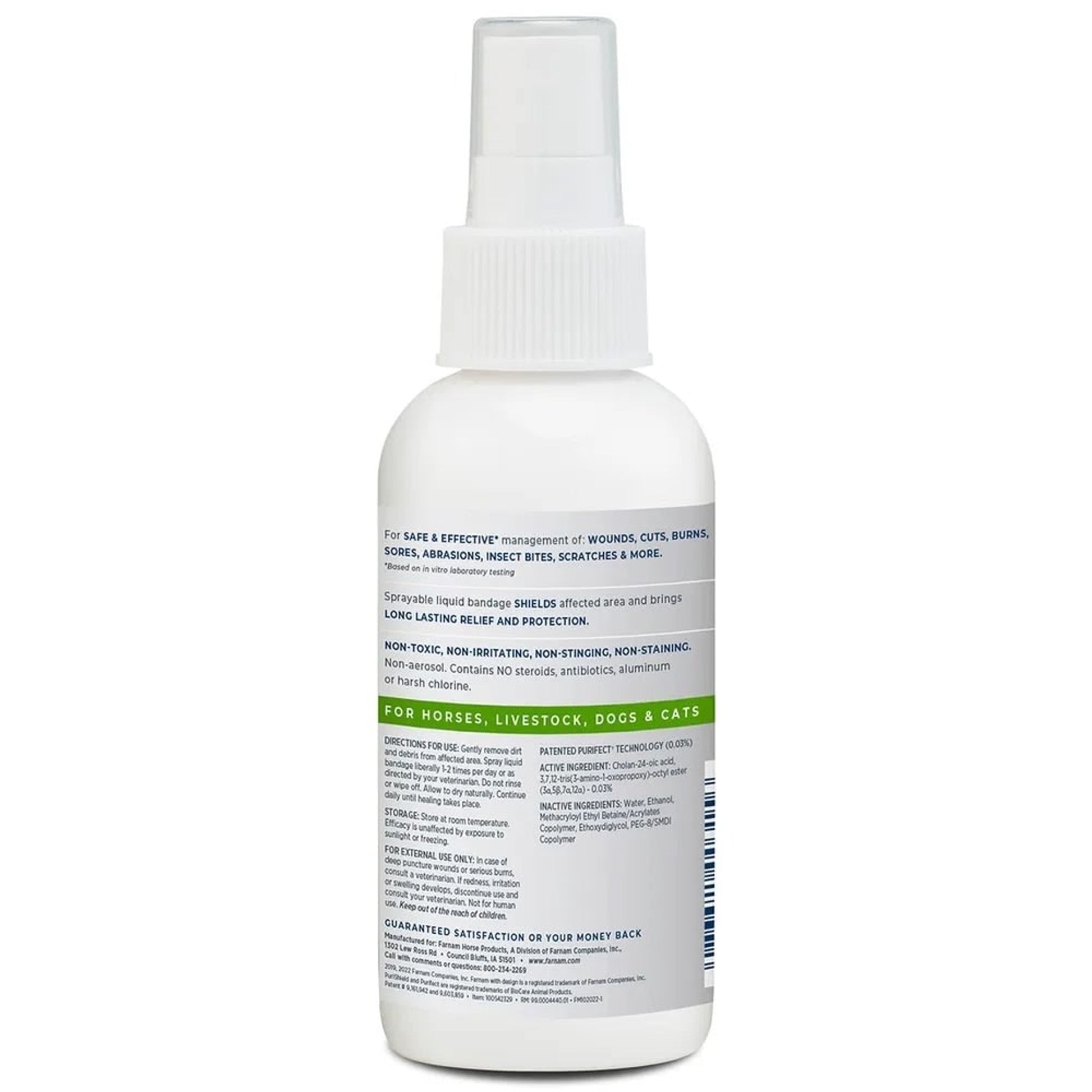 Farnam PuriShield Wound and Skin Care Liquid Bandage Plus