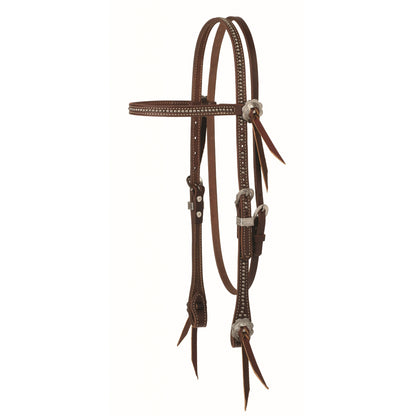 Weaver Western Leather Browband Headstall Stockman