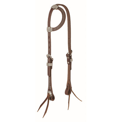 Weaver Western Leather Sliding Ear Headstall Stockman