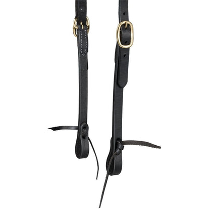 Royal King Harness Leather Browband Headstall with Tie Ends