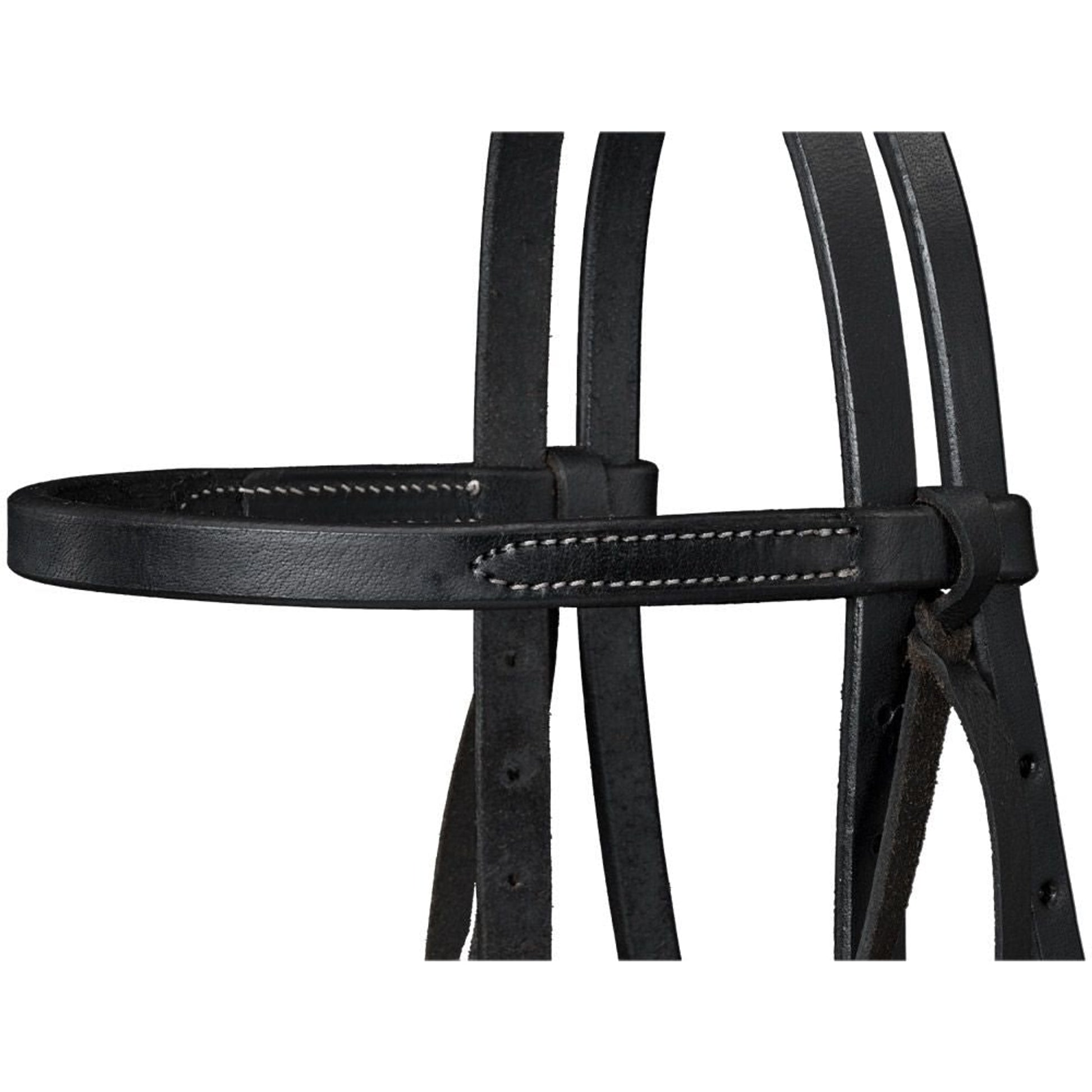 Royal King Harness Leather Browband Headstall with Tie Ends
