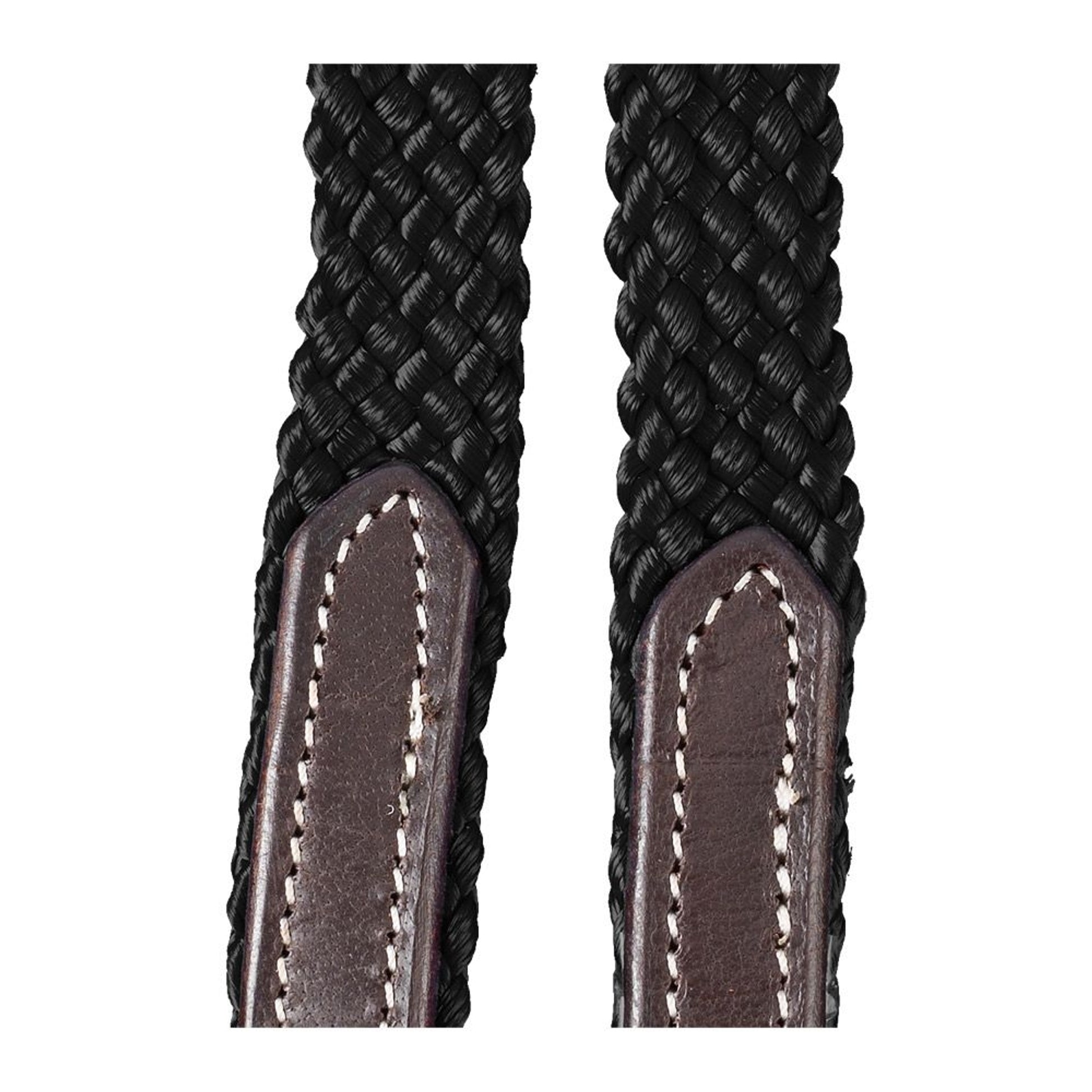 Tough1 Harness Leather Loop Rein with Poly Center