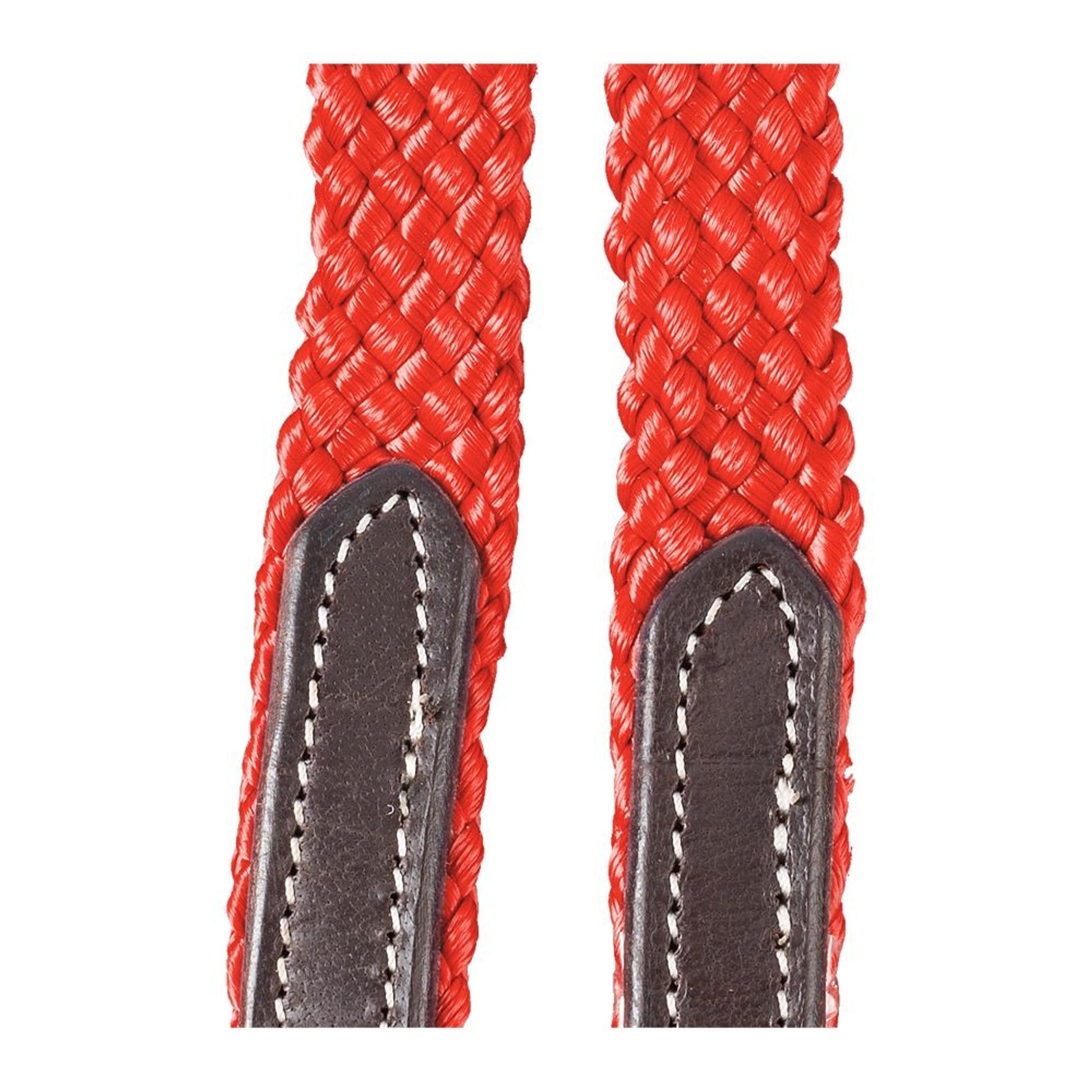 Tough1 Harness Leather Loop Rein with Poly Center