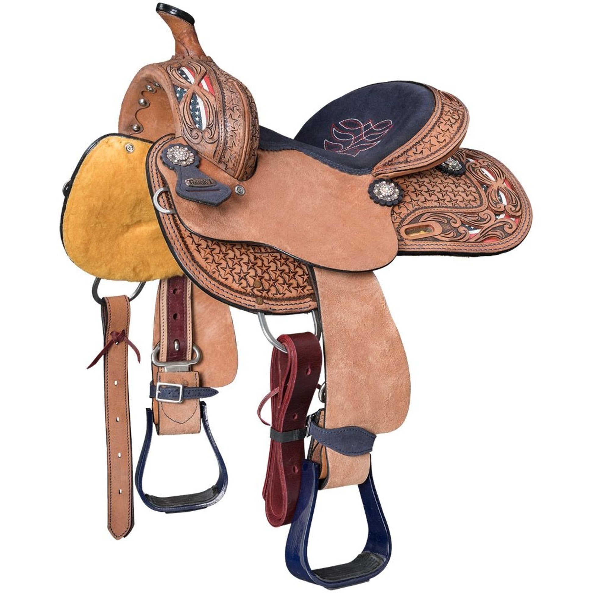Tough1 Youth Americana Barrel Saddle