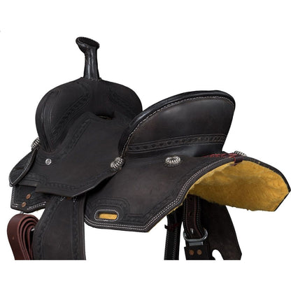 Silver Royal Youth Brownsville Barrel Saddle