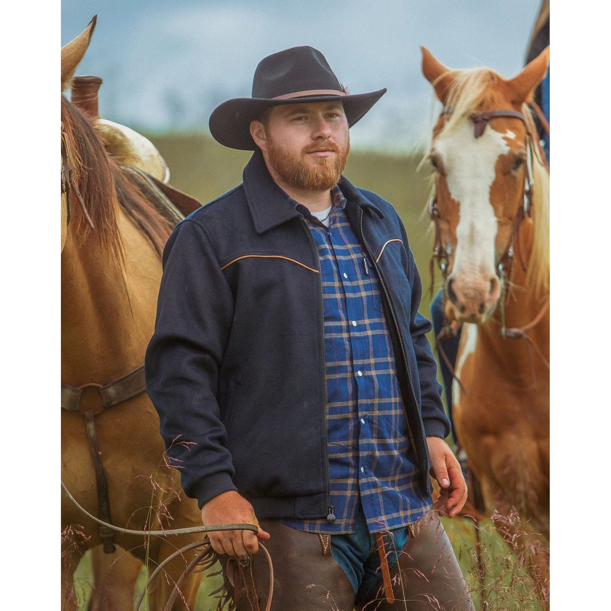 Outback Trading Mens Varsity Jacket