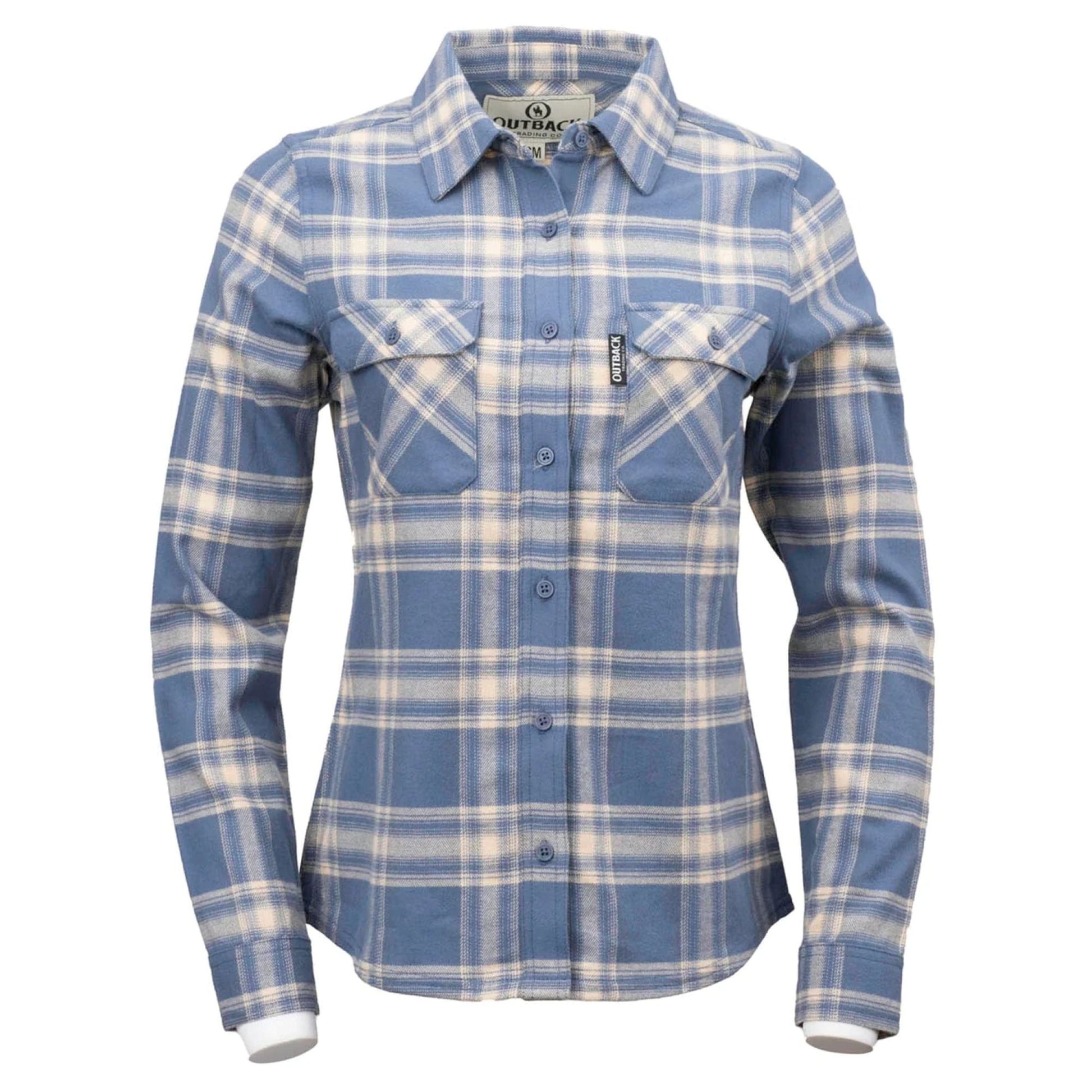 Outback Trading Ladies Cotton Plaid Outback Shirt