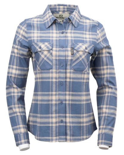 Outback Trading Ladies Cotton Plaid Outback Shirt