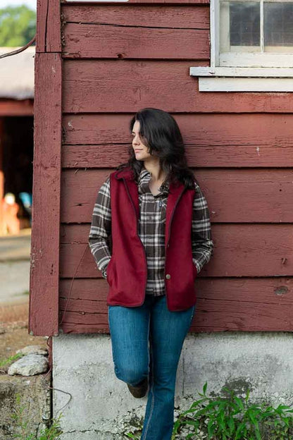 Outback Trading Ladies Cotton Plaid Outback Shirt