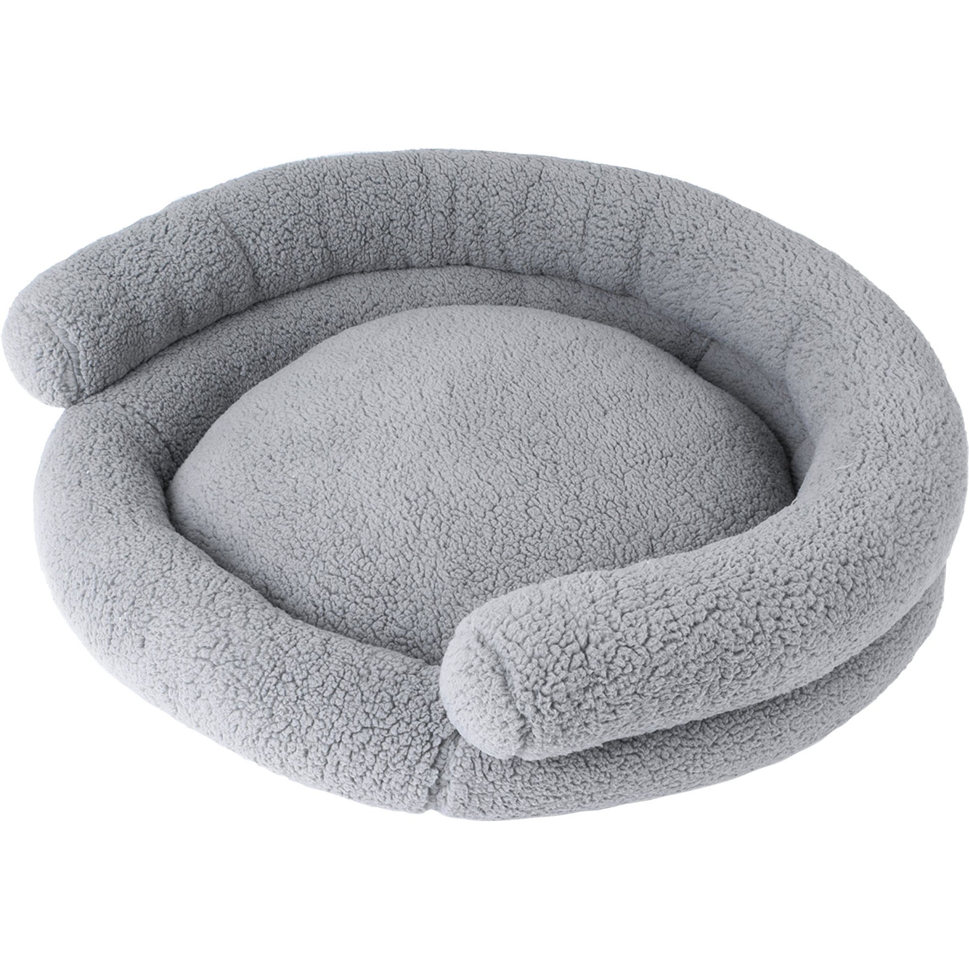 Petmate Double Bolster Sherpa Couch Bed