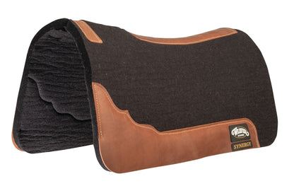 Weaver Synergy Contoured Steam Pressed 100% Merino Wool Felt Performance Saddle Pad