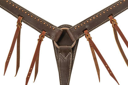 Weaver Tasseled Western Outlaw Leather Breast Collar