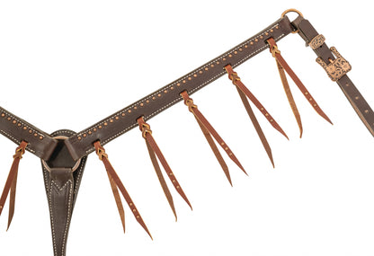 Weaver Tasseled Western Outlaw Leather Breast Collar
