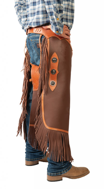 Weaver Western Leather Cowboy Chinks