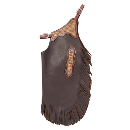 Weaver Kids Leather Basketweave Cowboy Chinks