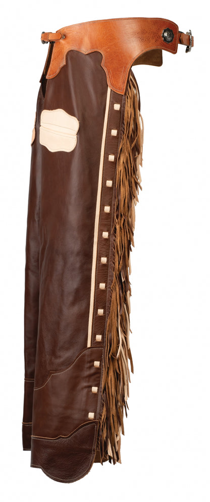 Weaver Premium Western Leather Chaps