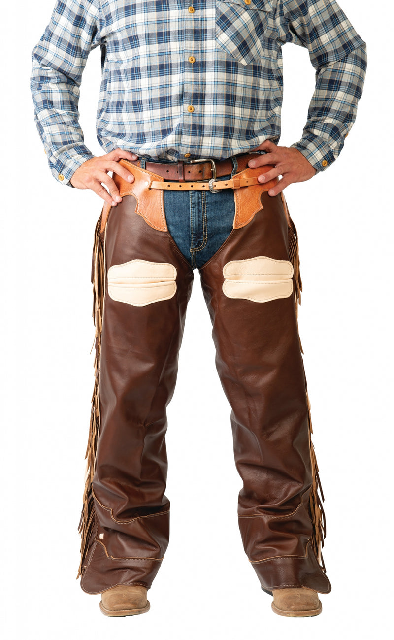 Weaver Premium Western Leather Chaps