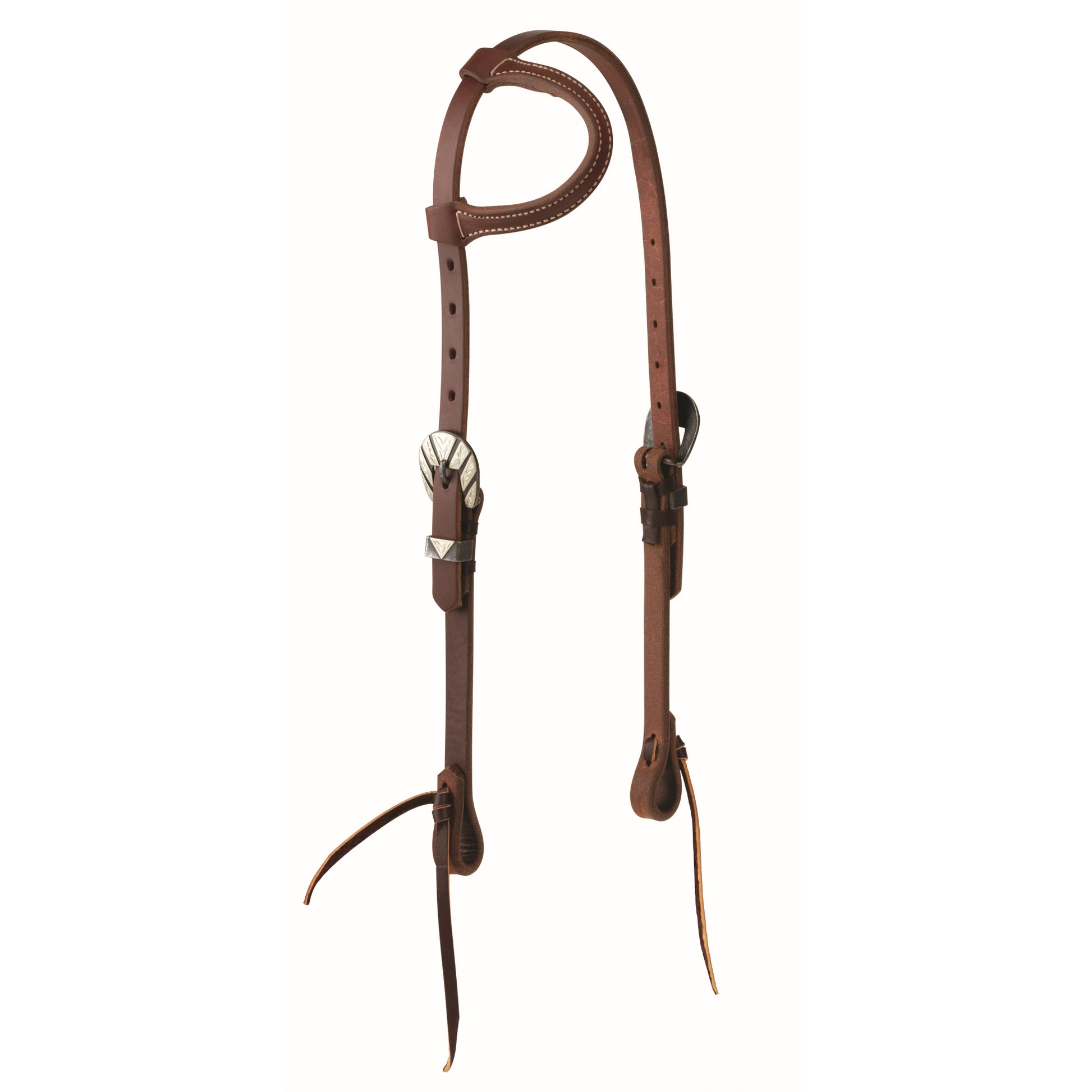Weaver STS Ranch Signature Tack Harness Leather Sliding Ear Headstall