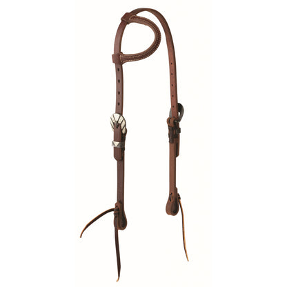 Weaver STS Ranch Signature Tack Harness Leather Sliding Ear Headstall