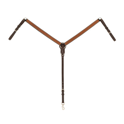 Weaver Floret Tooled Straight Breast Collar