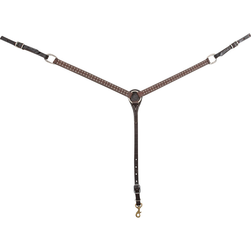 Martin Saddlery 1 inch Breastcollar Roughout with Silver Dots