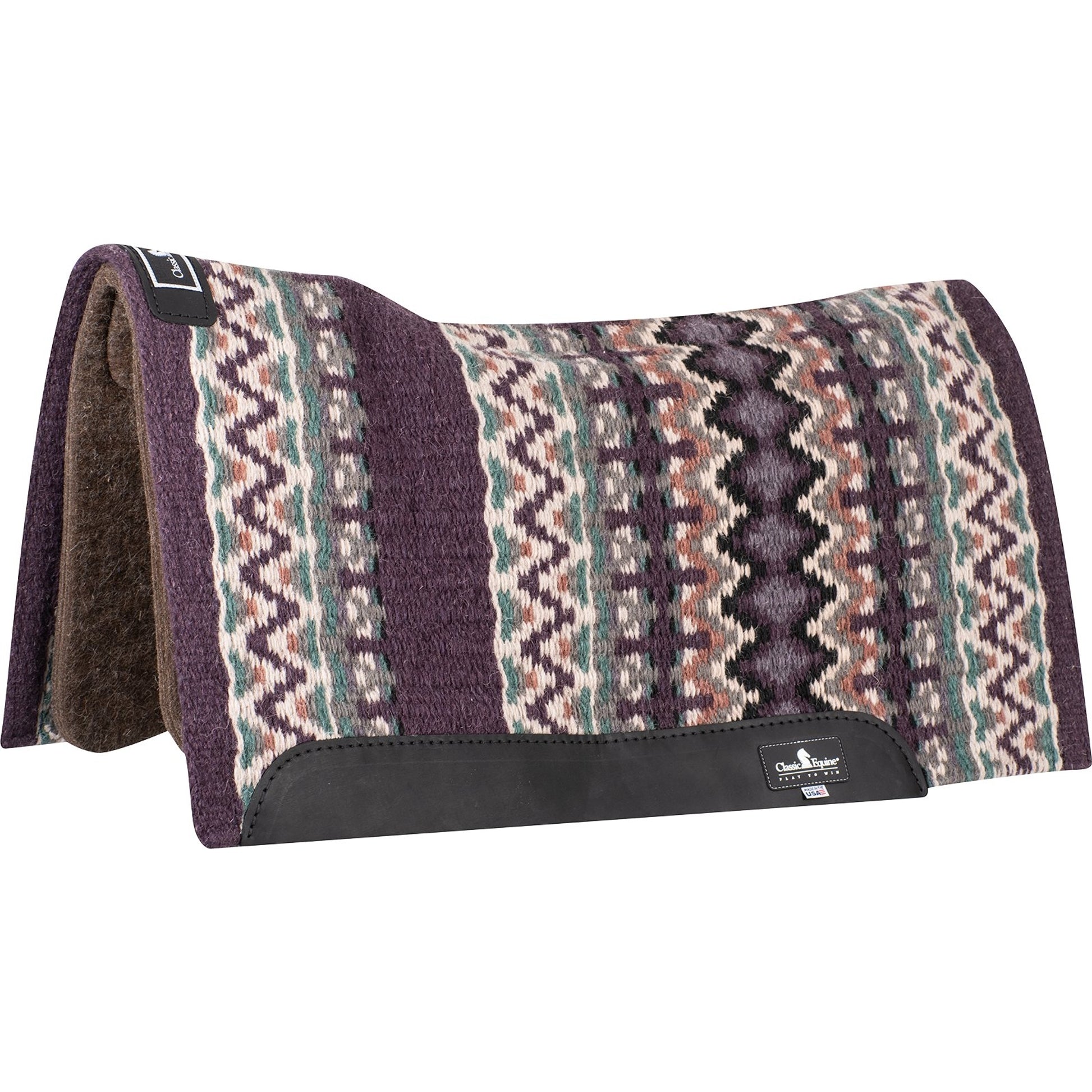 Classic Equine Wool Blanket Top Pad Alpaca Felt Bottom