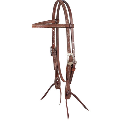 Martin Saddlery Browband Headstall with Prescott Buckle Latigo Ties