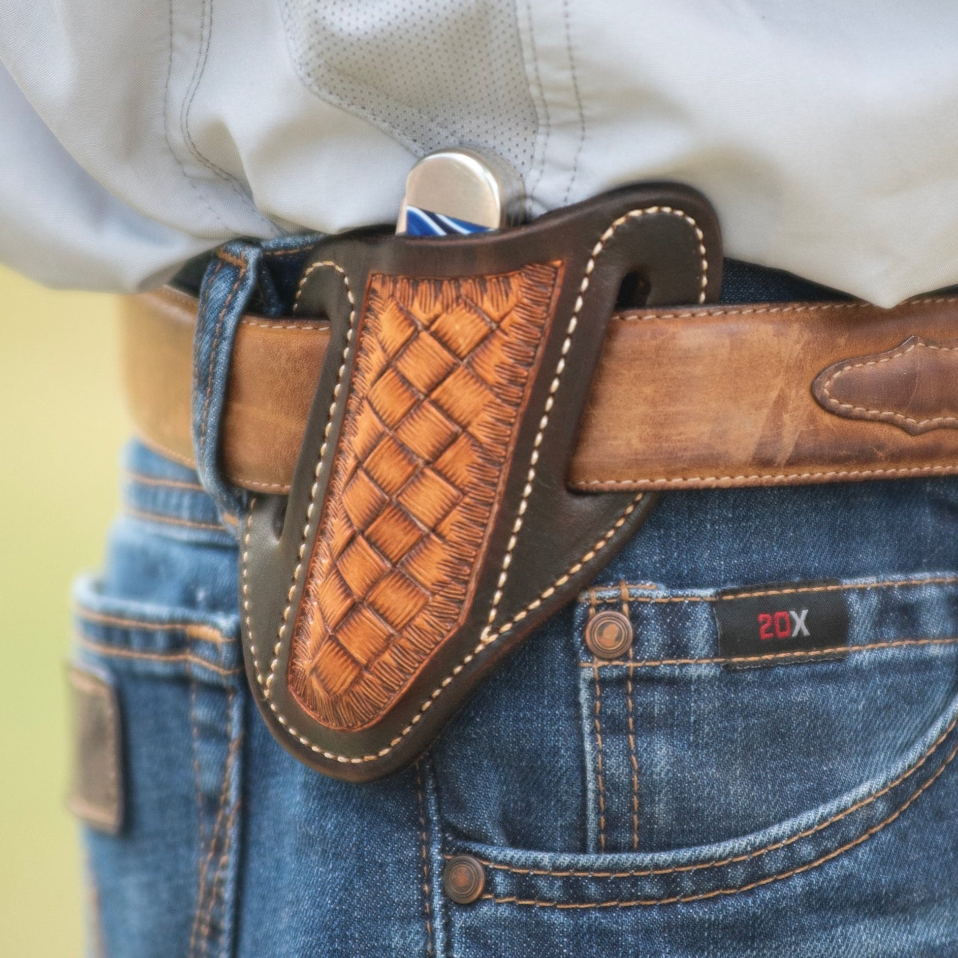 Martin Saddlery Leather Angled Knife Scabbard