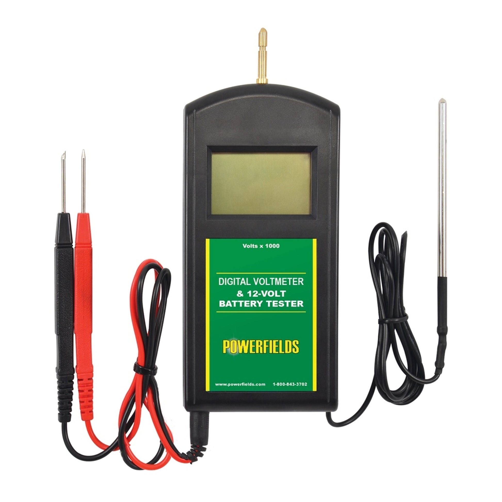 Powefields Digital Voltmeter & 12-Volt Battery Tester
