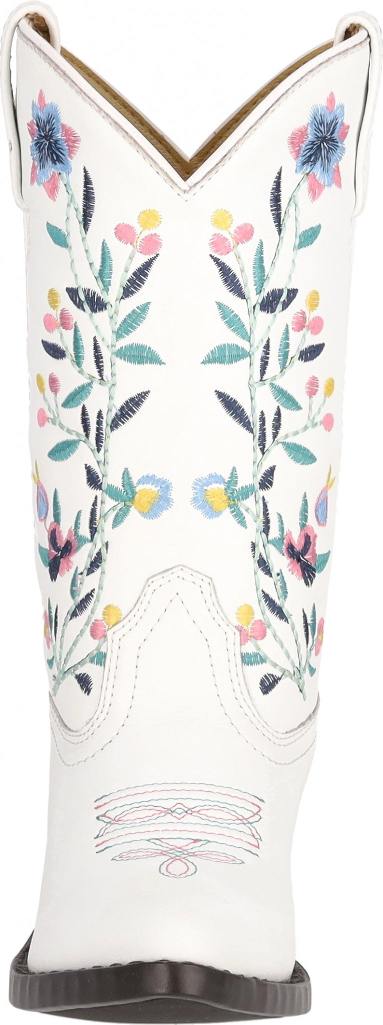 Smoky Mtn Kids Girls Lacey Leather Embroidered Western Boot