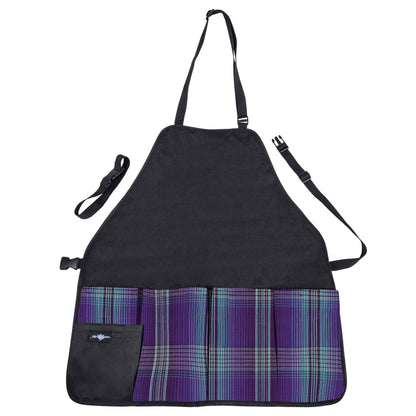 Kensington Grooming Apron Blue Ice Plaid