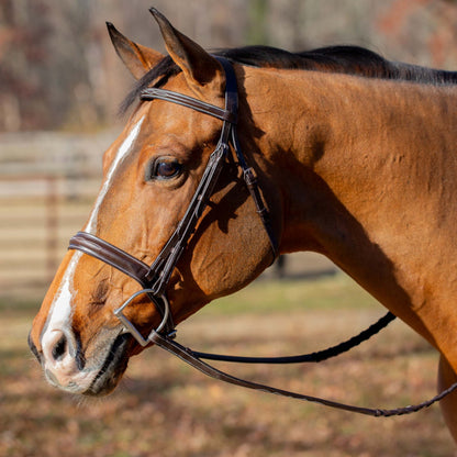 Equinavia Valkyrie Classic Wide Noseband Hunter Bridle with Reins