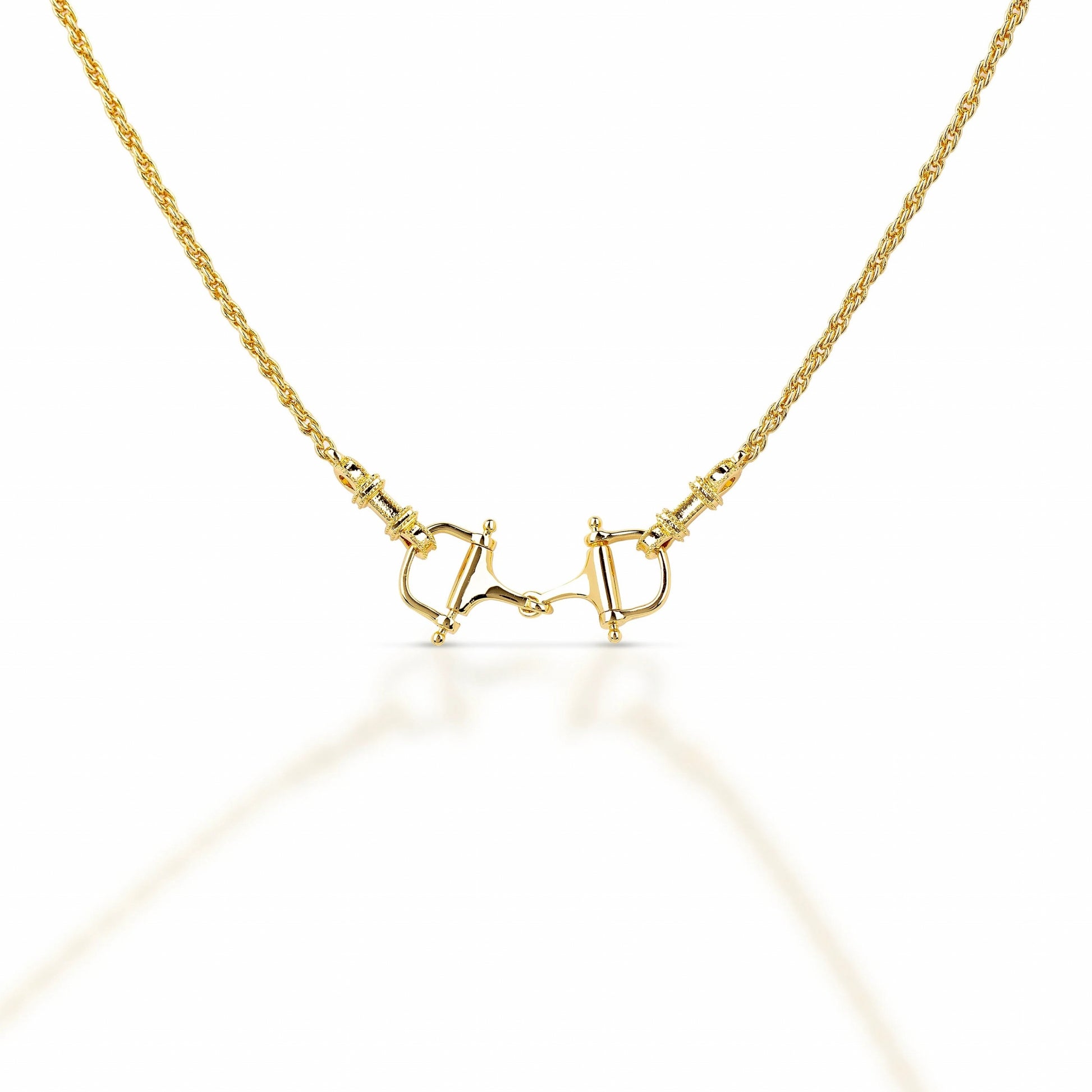 Equestrian Jewelry D-Bit Necklace In Gold