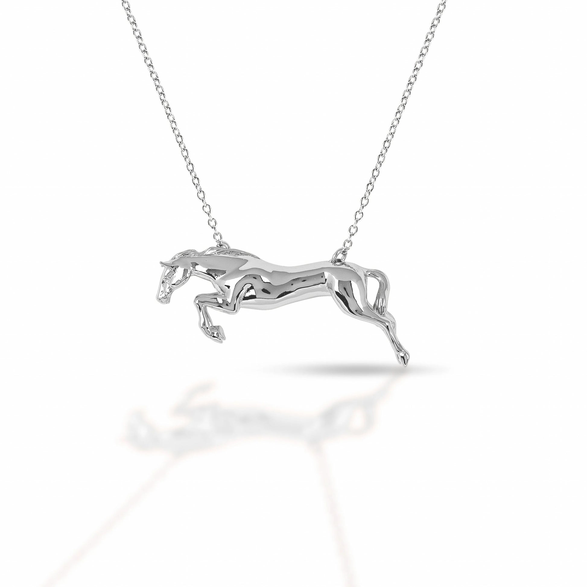 Equestrian Jewelry Jumper Horse Necklace