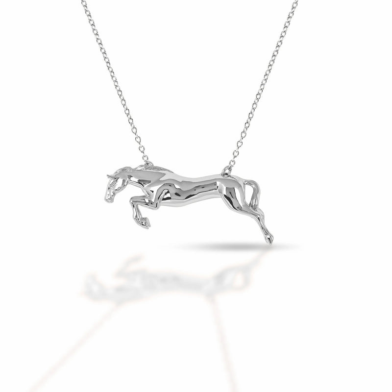 Equestrian Jewelry Jumper Horse Necklace