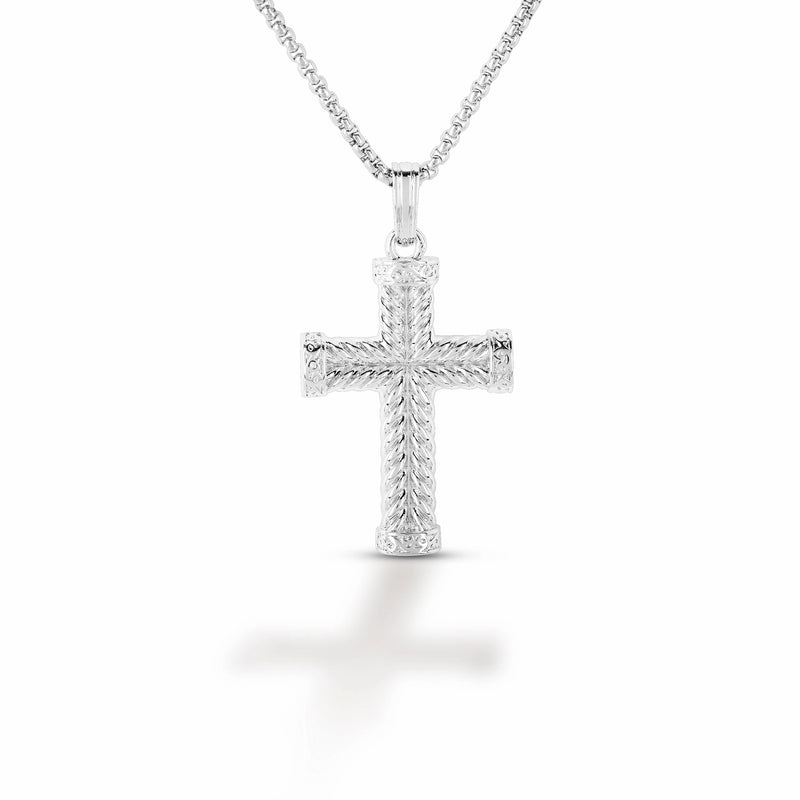 Equestrian Jewelry Braided Cross Pendant Necklace