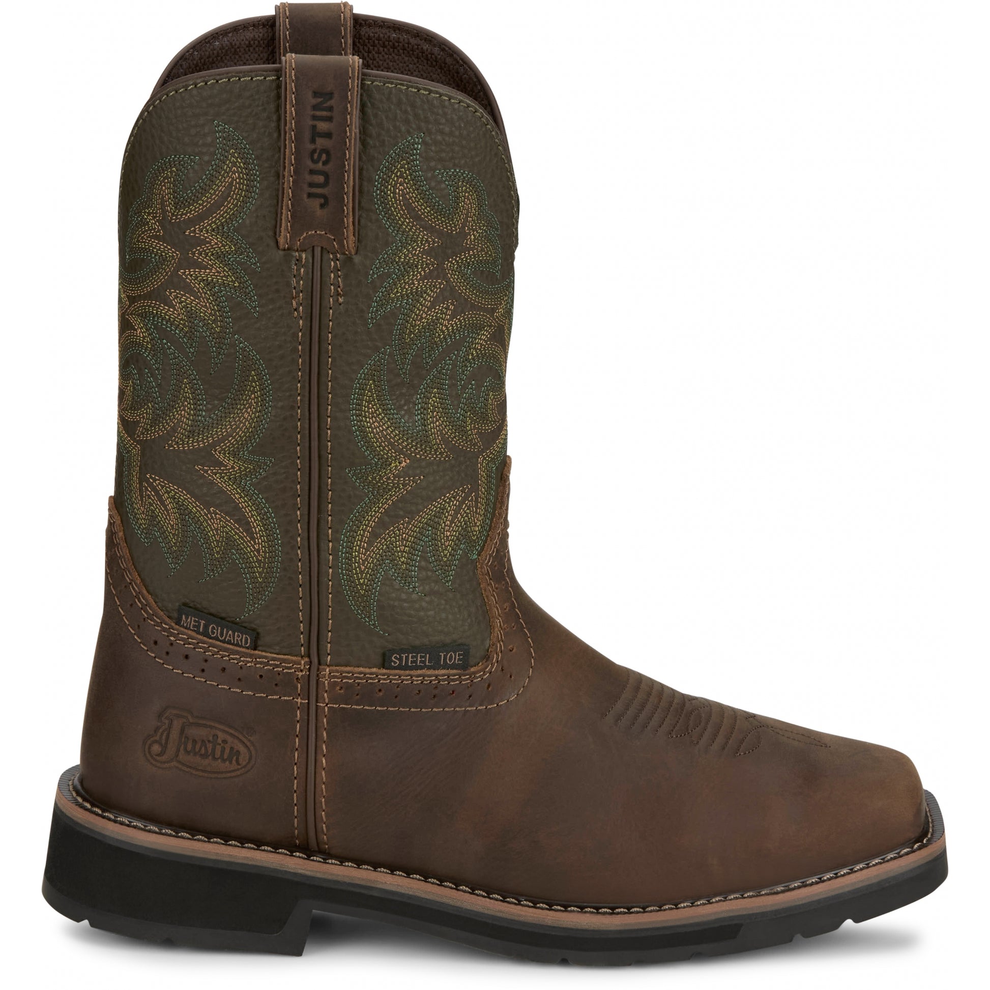 Justin Mens Keavan 11" Met Guard Steel Toe Boots