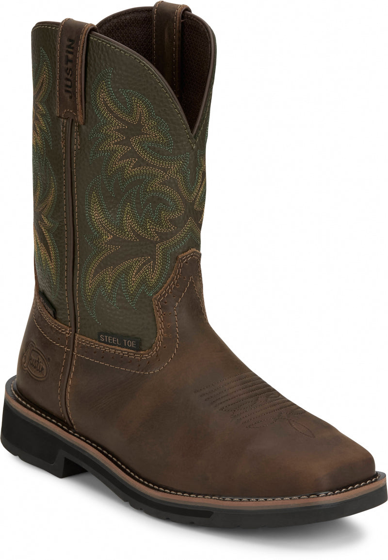 Justin Mens Keavan 11" Met Guard Steel Toe Boots